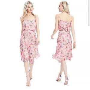 Banana Republic Elise Floral Pink Dress